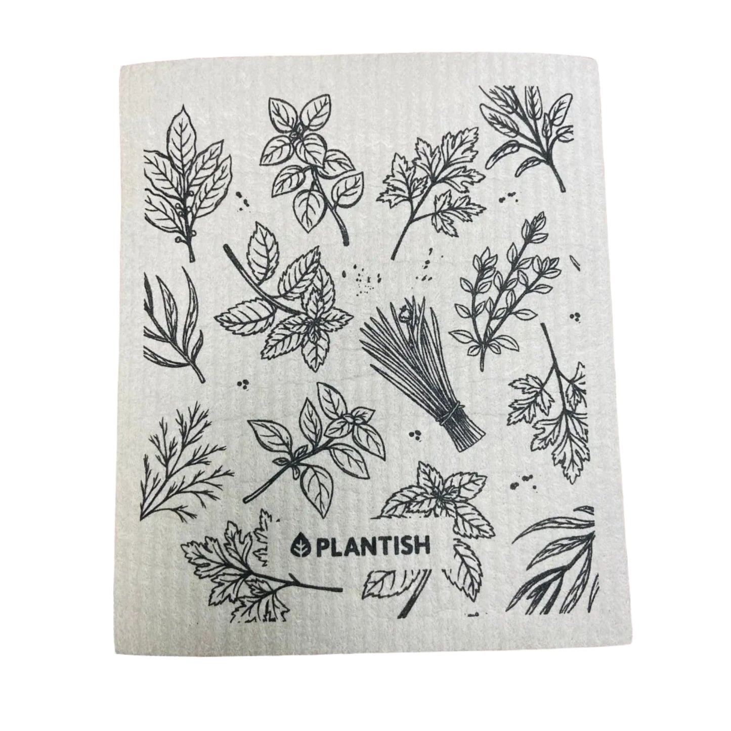 Plantish Swedish Sponge Cloth - Herbs and Plants