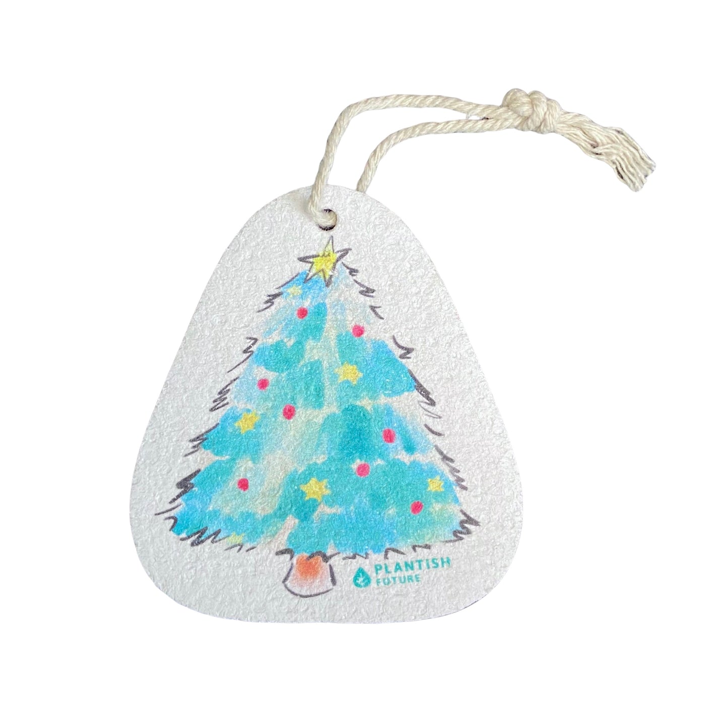 Plantish Holiday Sponge Ornament - Christmas Tree