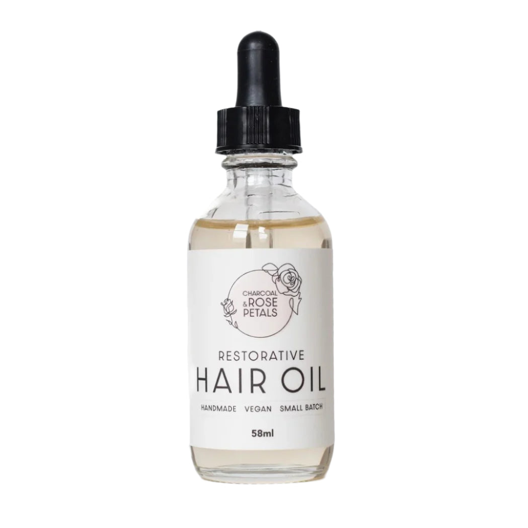 Charcoal & Rose Petals Restorative Hair Oil