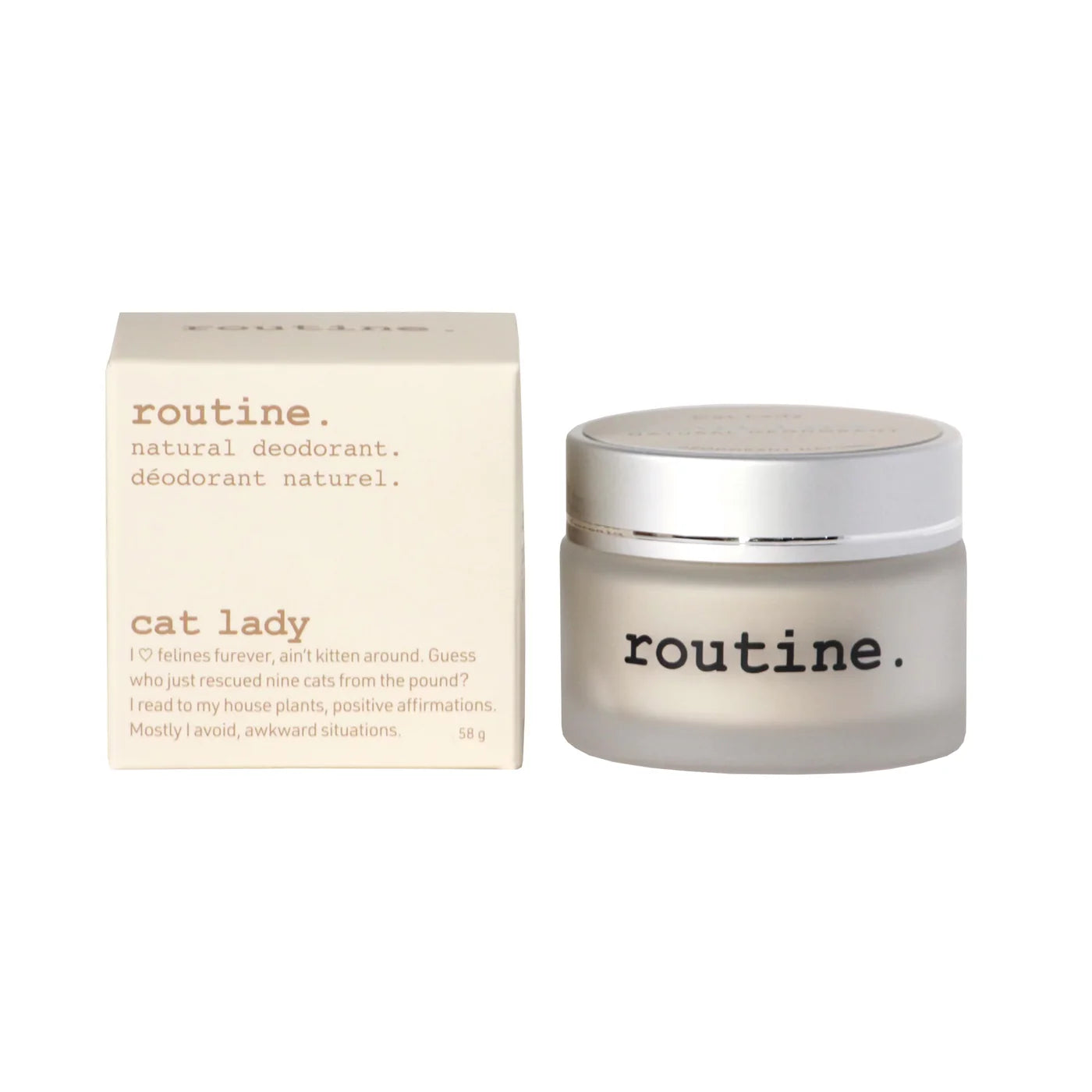 Routine Natural Deodorant - Cat Lady (Vegan: No Beeswax)