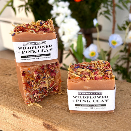 Sarah’s Soaps Bar Soap Wildflower + Pink Clay *Limited Edition*
