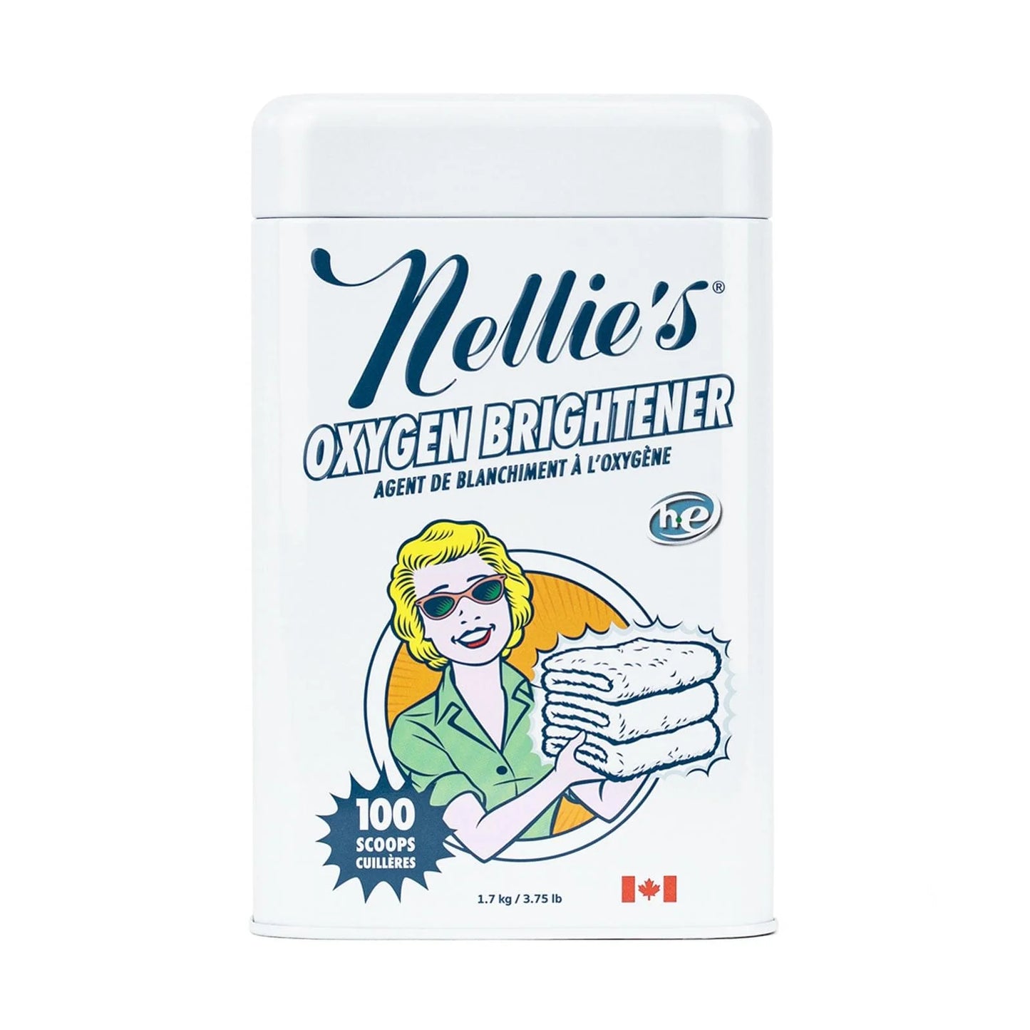 Nellie's Oxygen Brightener - 100 Scoops (Tin)