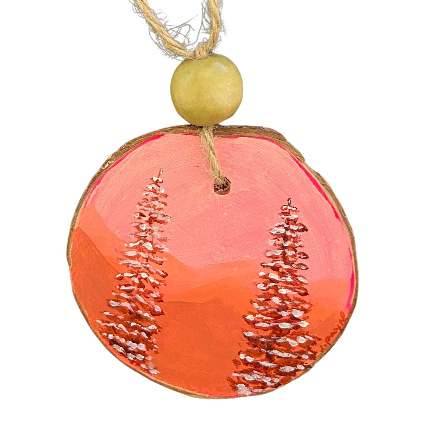 Janine Payne Illustrations Holiday Ornament - Double Sided Trees