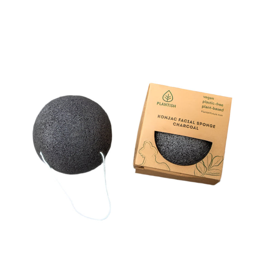 Plantish Konjac Facial Sponge - Charcoal