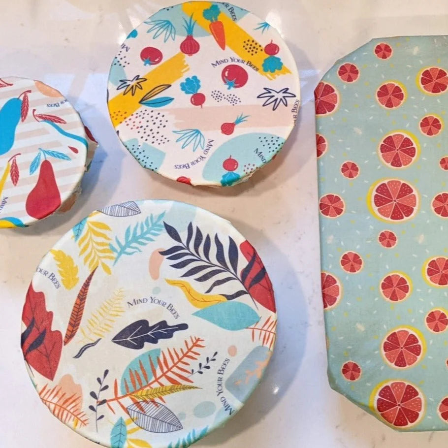 Mind Your Bees Beeswax Food Wraps - Market Fresh Print