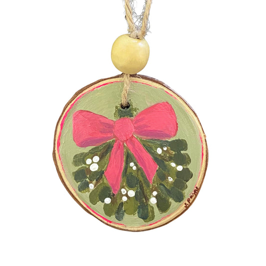 Janine Payne Illustrations Holiday Ornament - Mistletoe