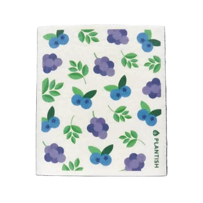 Plantish Swedish Sponge Cloth - Blueberries