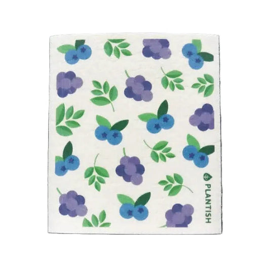 Plantish Swedish Sponge Cloth - Blueberries