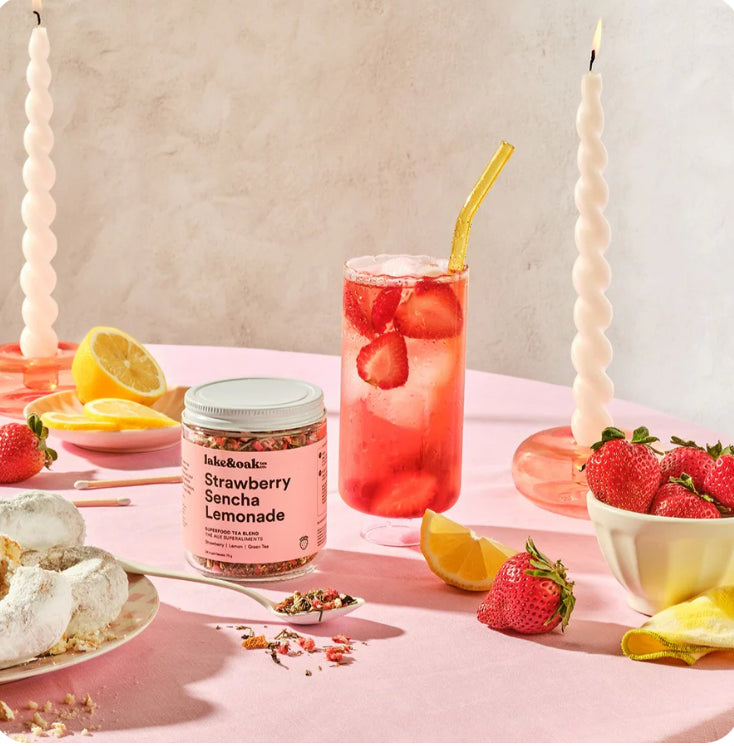Lake & Oak Tea - Strawberry Sencha Lemonade