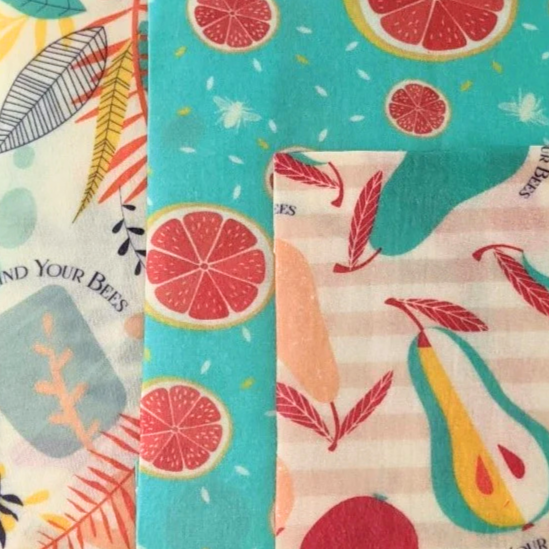 Mind Your Bees Beeswax Wraps - Market Fresh Print