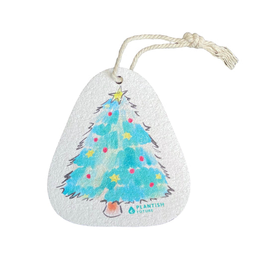 Plantish Holiday Sponge Ornament - Christmas Tree