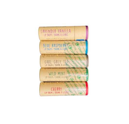 Lavish Earth Natural Lip Balm - 5 Flavours