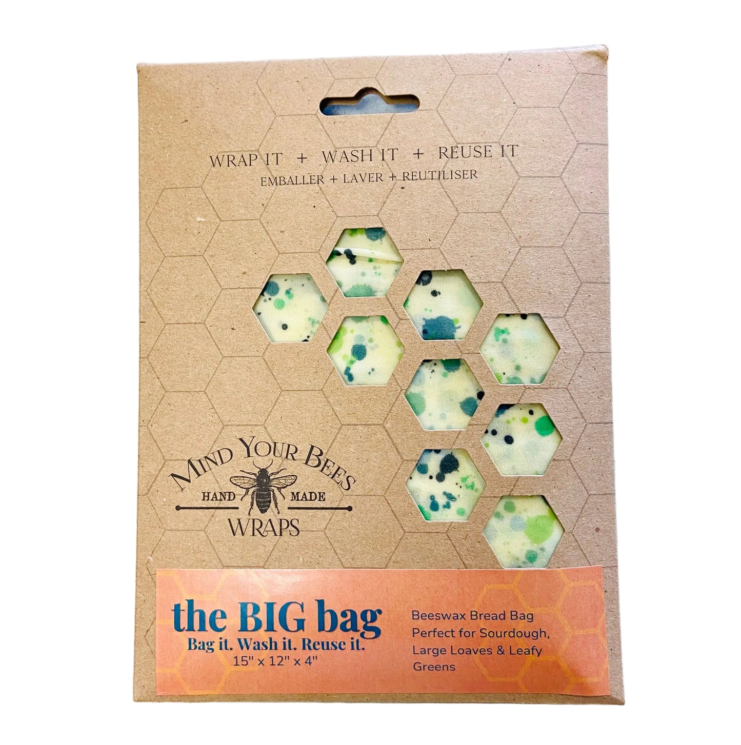 Mind Your Bees Beeswax Wraps - Sourdough Bag