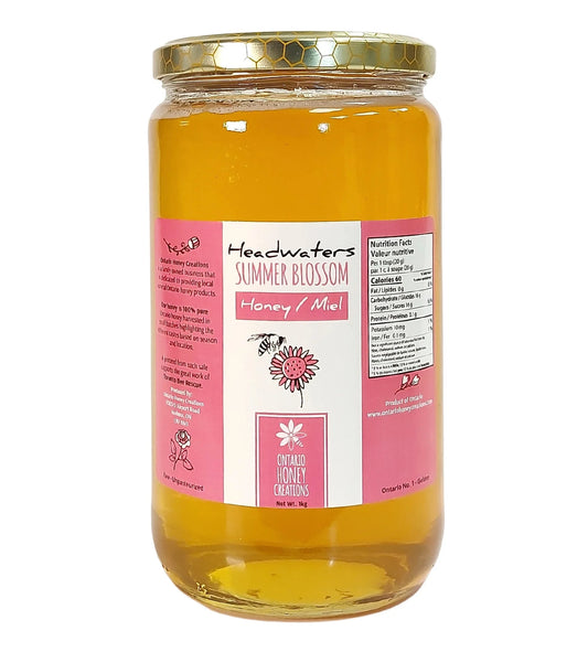 Ontario Honey Creations Raw Summer Blossom Honey 1kg