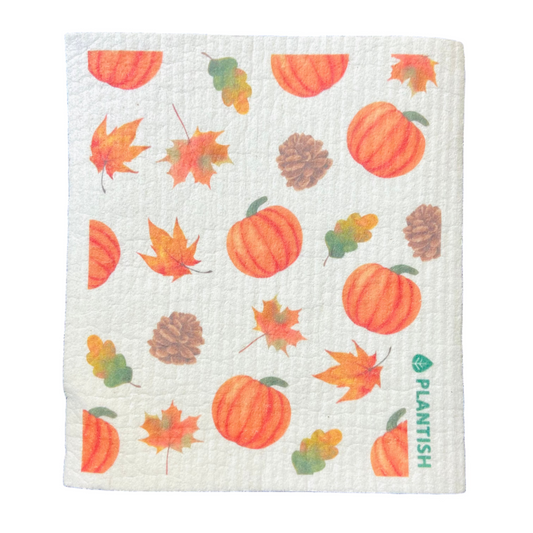 Plantish Swedish Sponge Cloth - Pumpkins