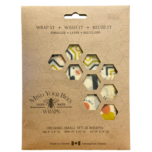 Mind Your Bees Beeswax Food Wraps - Modern Print