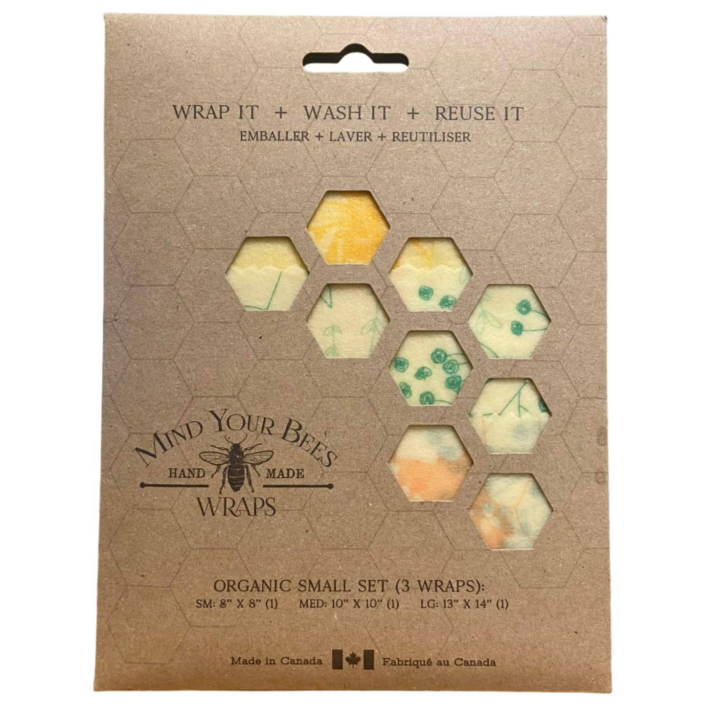 Mind Your Bees Beeswax Wraps - MYB Classic Print