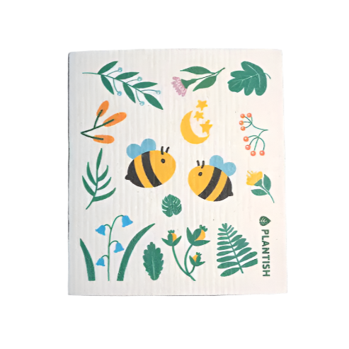 Plantish Swedish Sponge Cloth - Bees