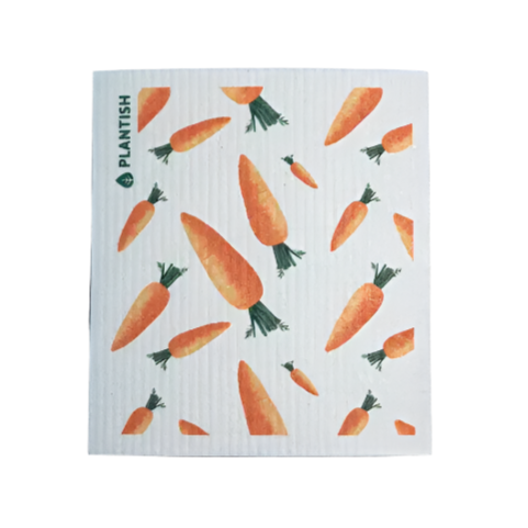 Plantish Swedish Sponge Cloth - Carrots