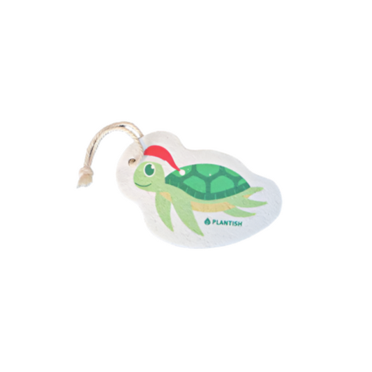 Plantish Holiday Ornament Pop Up Sponge - Turtle