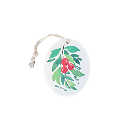 Plantish Holiday Ornament Pop Up Sponge - Christmas Berry