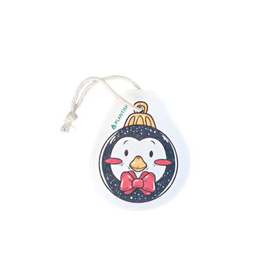 Plantish Holiday Ornament Pop Up Sponge - Penguin