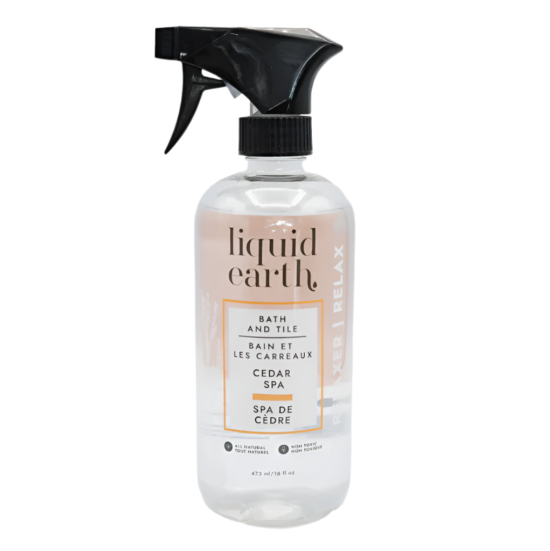 Liquid Earth Cedar Spa - Relaxing Natural Bath and Tile Cleaner