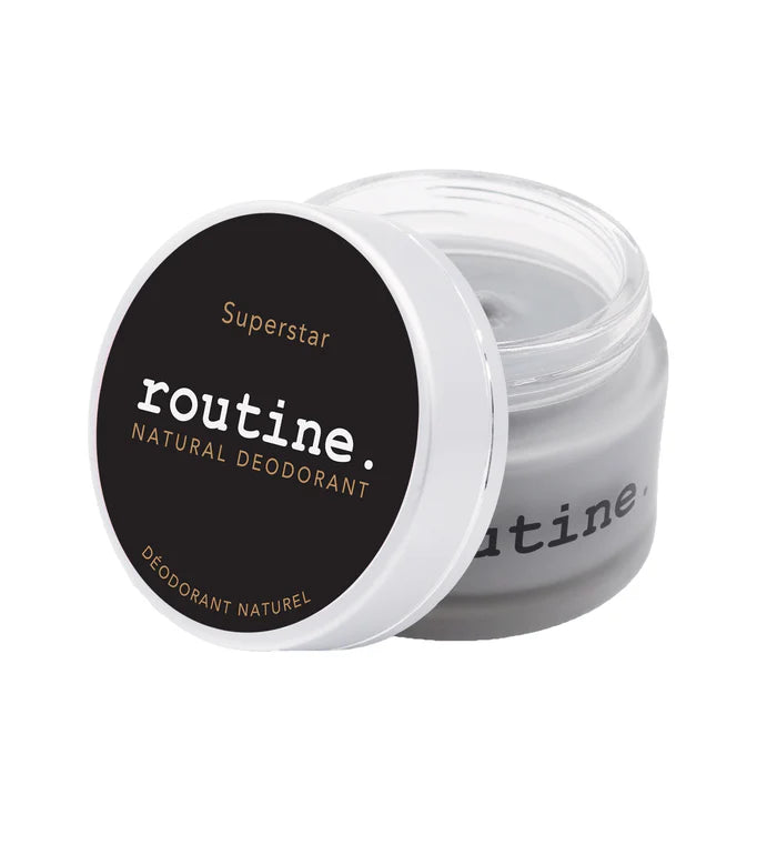 Routine Natural Deodorant - Superstar (Activated Charcoal, Magnesium & Prebiotics)