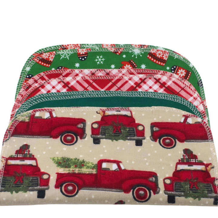 Cheeks Ahoy Holiday🎄Reusable Non-Paper Towels (8) -  Home for the Holidays