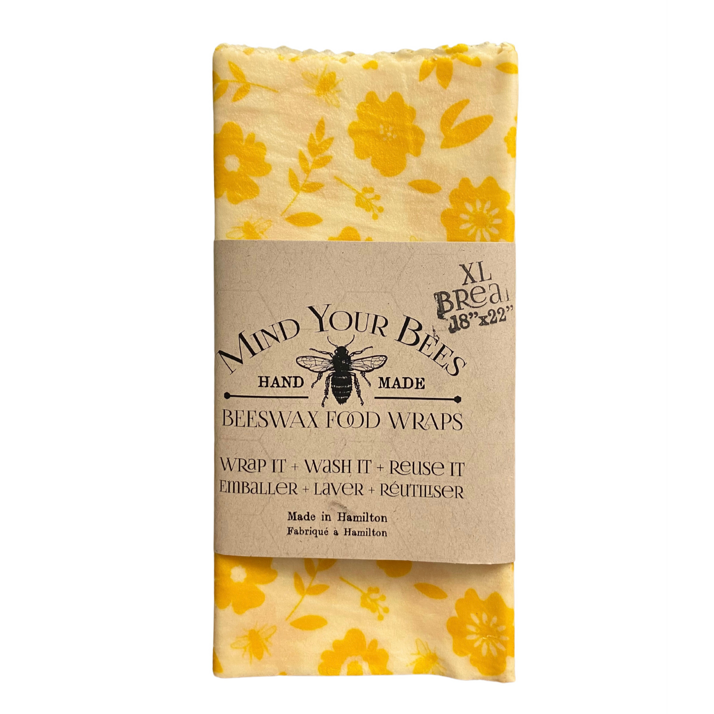 Mind Your Bees Beeswax Wraps - XL Bread Wrap