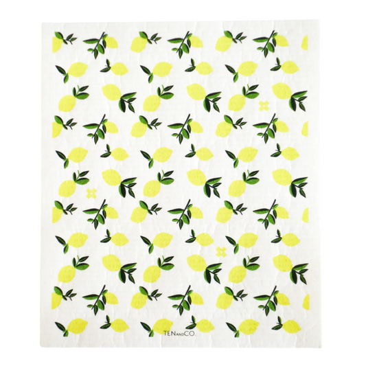 Ten and Co. Large Sponge Cloth Mat - Lemons