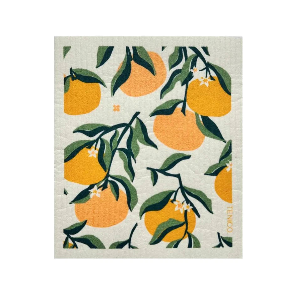 Ten and Co. Swedish Sponge Cloth - Grapefruit